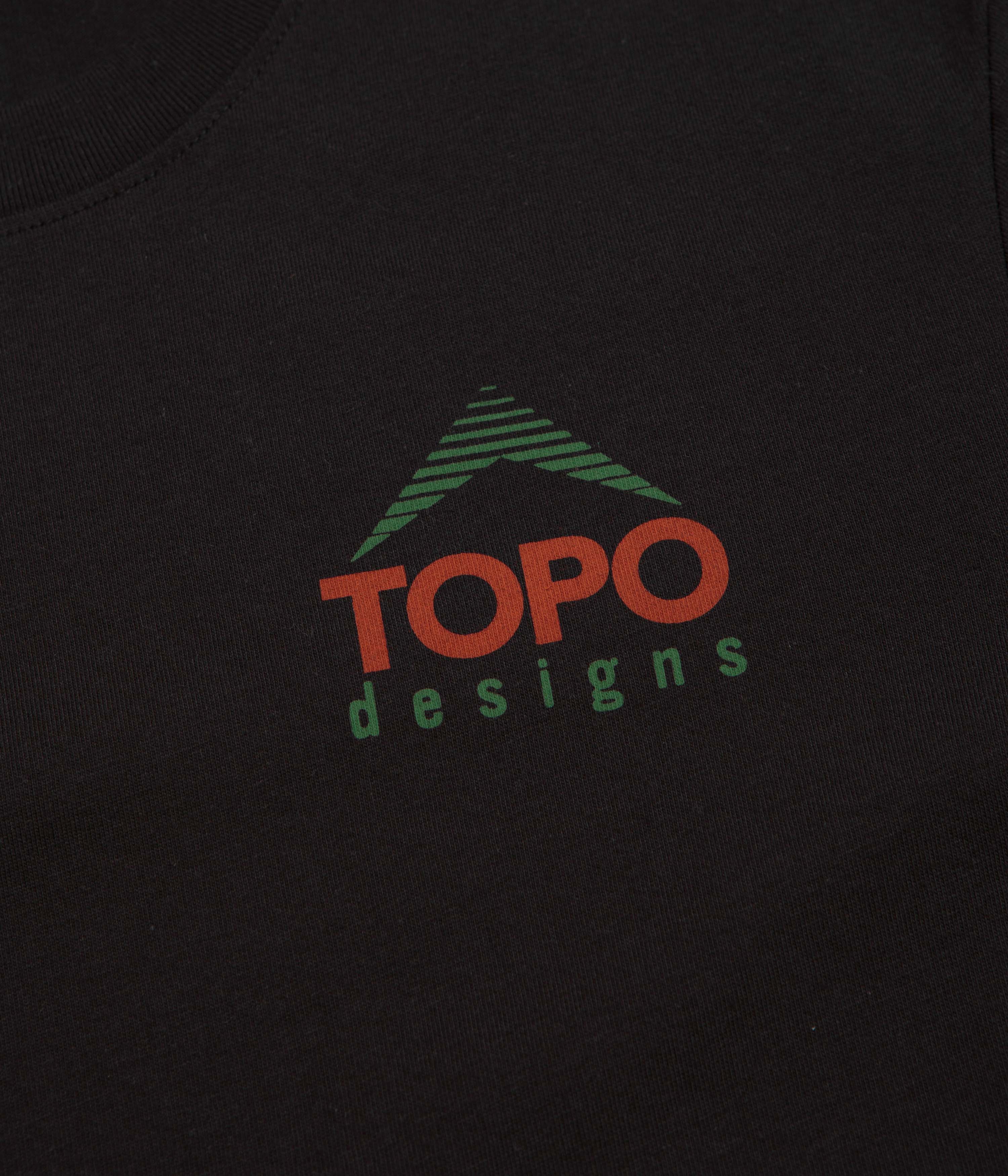 Topo Designs Retro Icon T-Shirt - Black - Image 4
