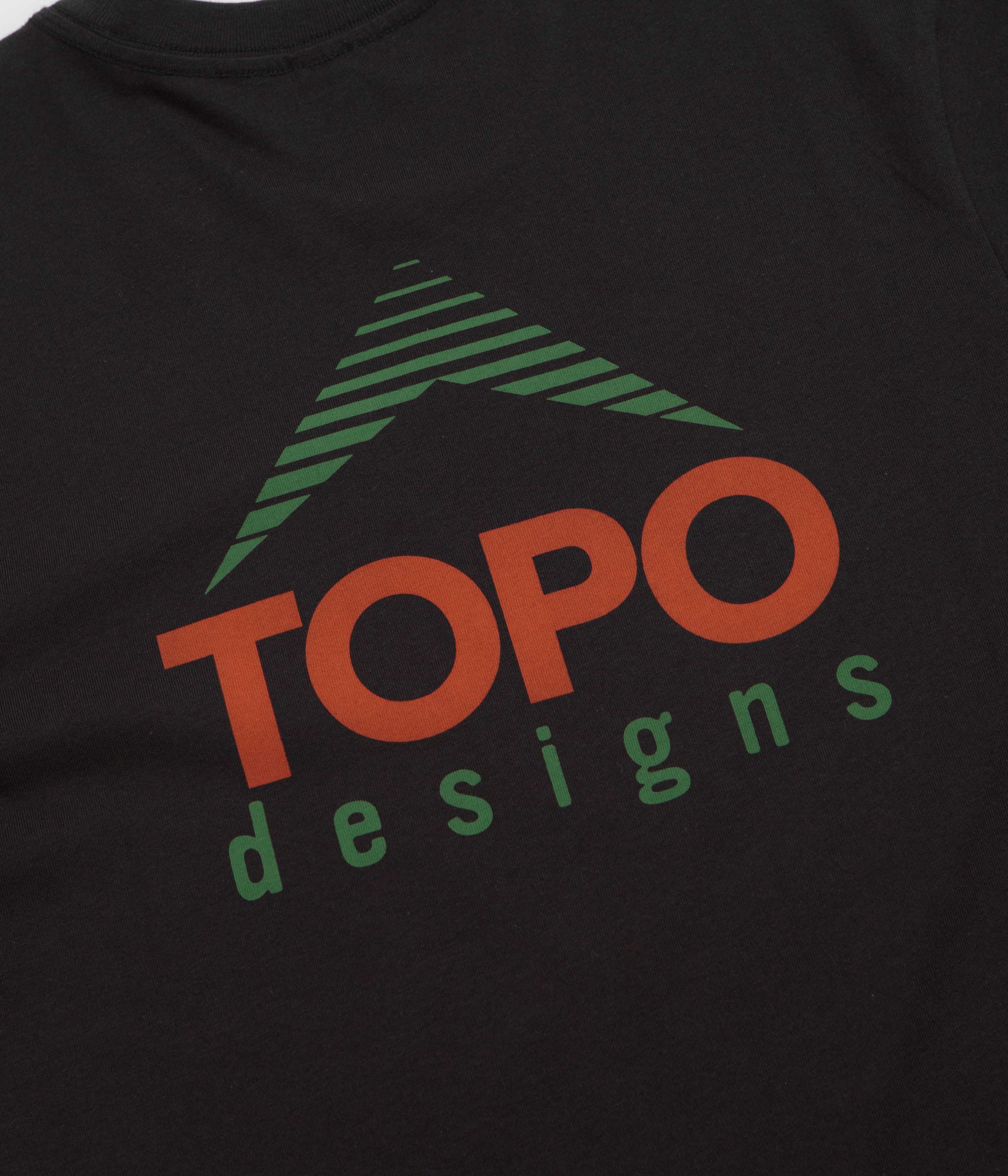 Topo Designs Retro Icon T-Shirt - Black - Image 5