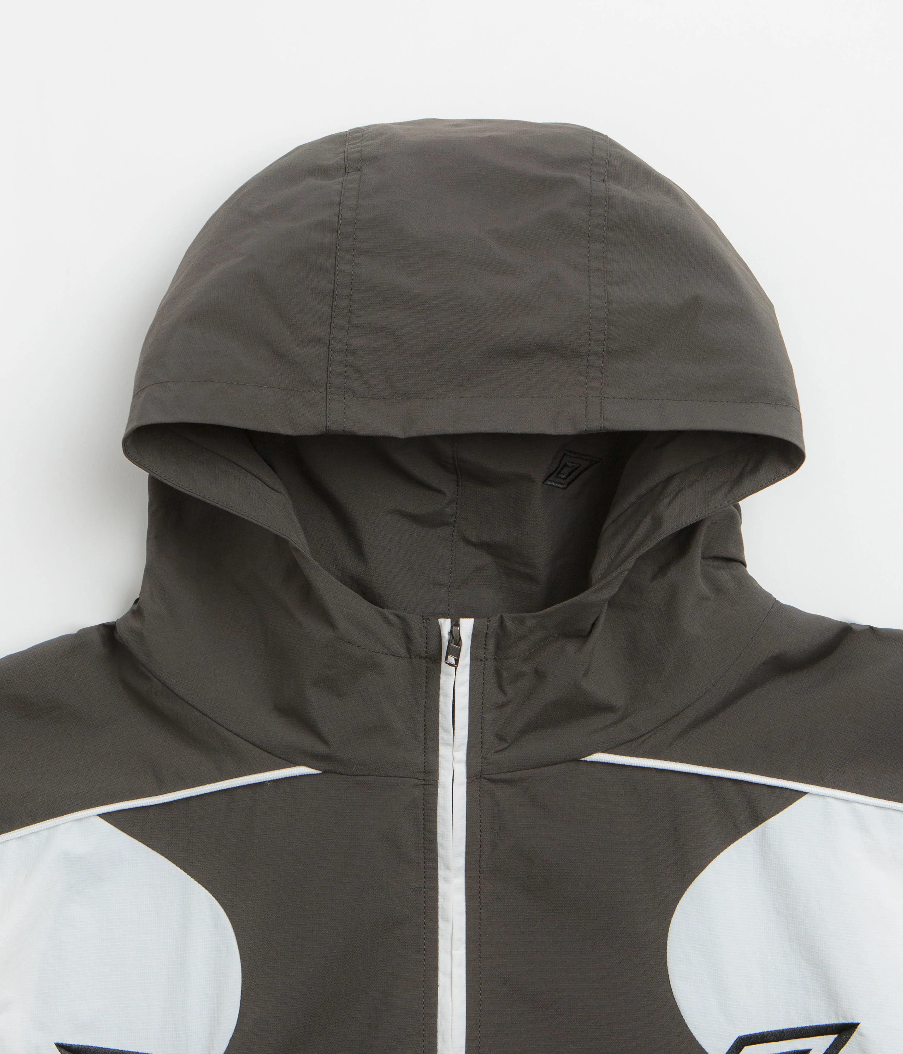Umbro Guarding Masked Tracksuit Jacket - White / Dark Olive - Image 4