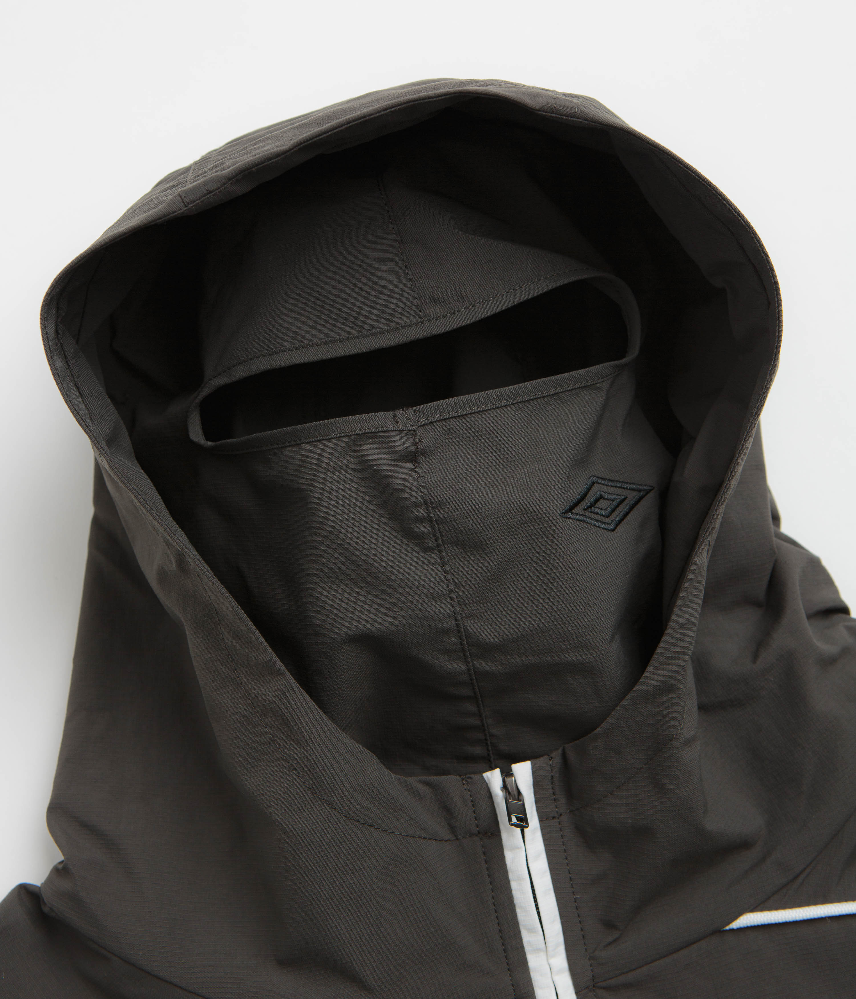 Umbro Guarding Masked Tracksuit Jacket - White / Dark Olive - Image 5