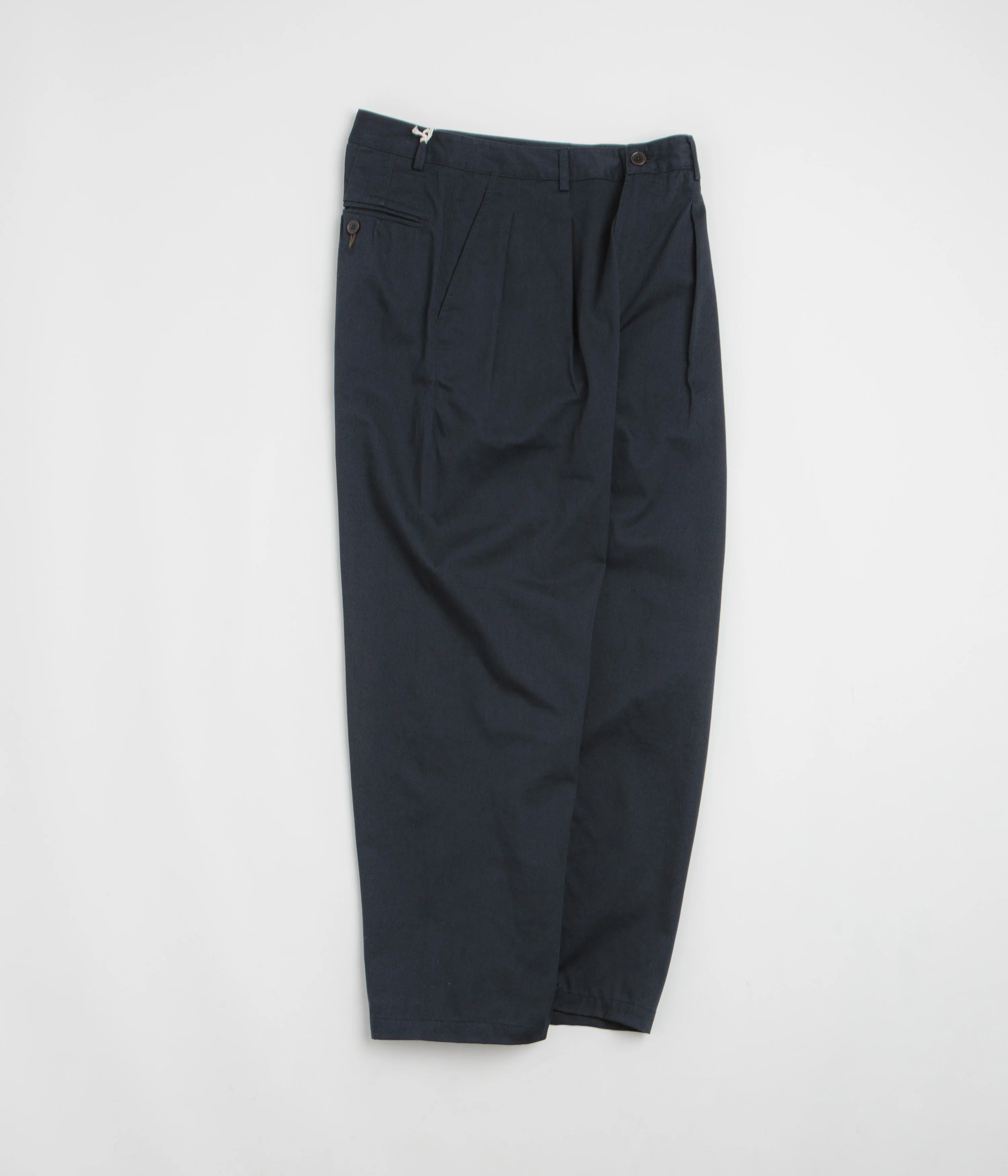 Universal Works Double Pleat Pants - Navy - Image 2