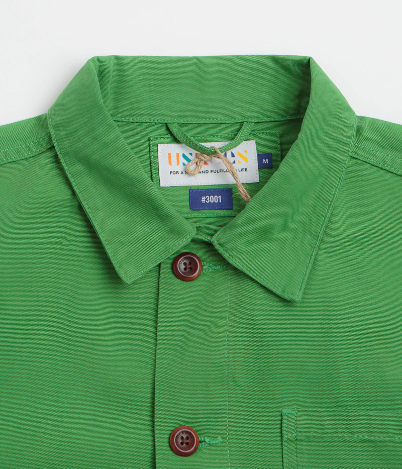 Uskees 3001 Buttoned Overshirt - Mint Green - Image 4