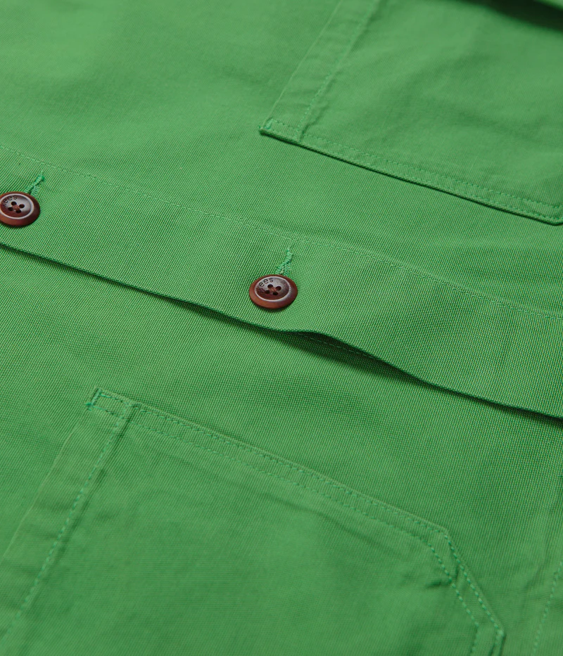Uskees 3001 Buttoned Overshirt - Mint Green - Image 6