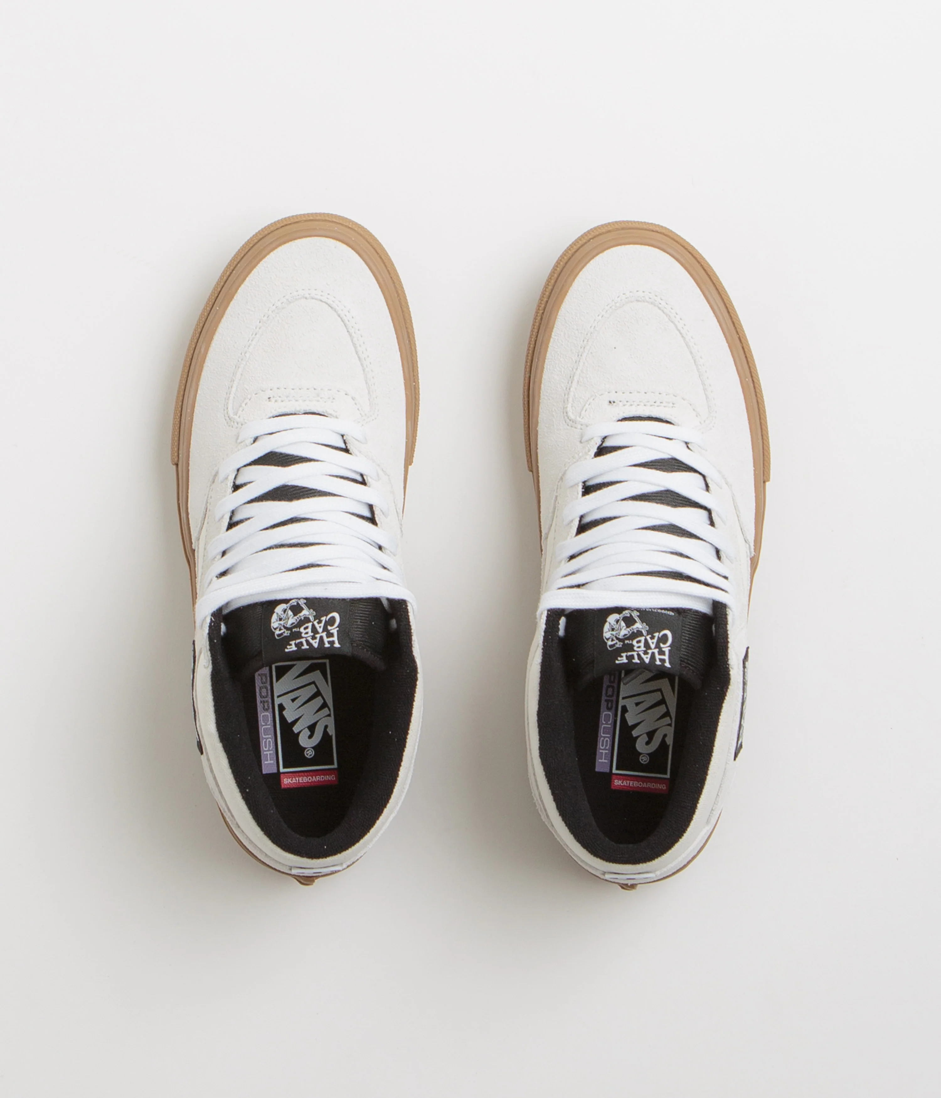 Vans Skate Half Cab Shoes - Antique White / Gum - Image 6