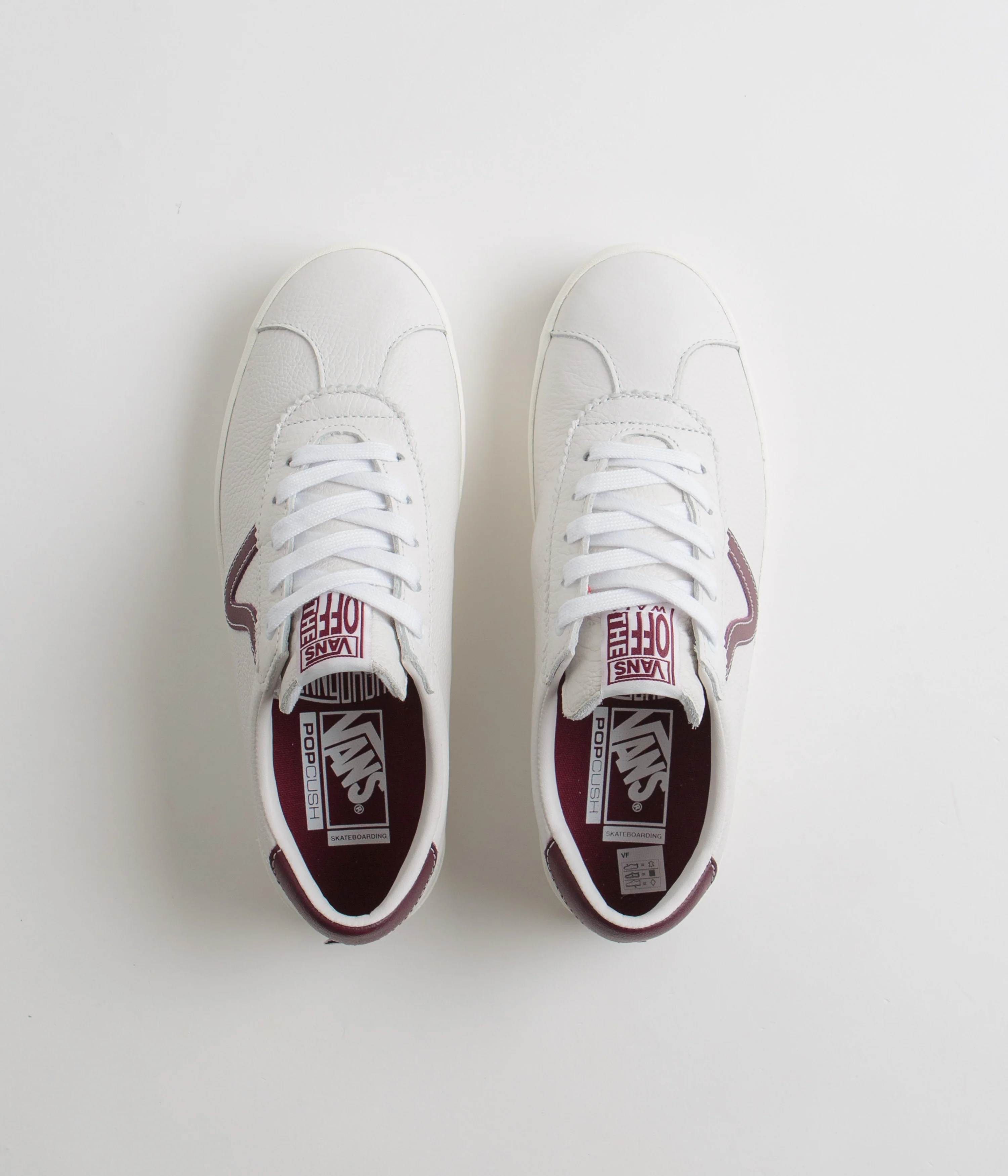 Vans Skate Sport Shoes - (Benny Urban) Marshmallow / Burgundy - Image 7