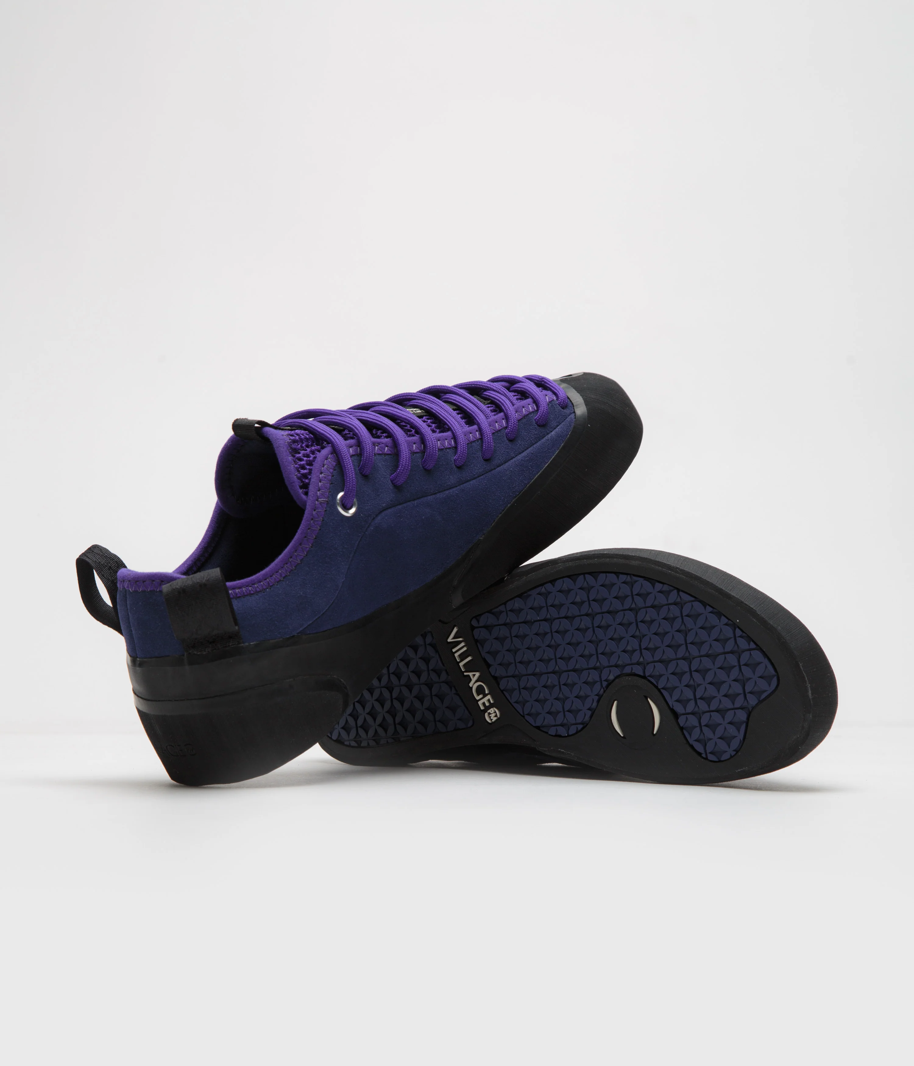 Village PM 1.00 PM Shoes - Navy - Purple / Natural Black - Image 5