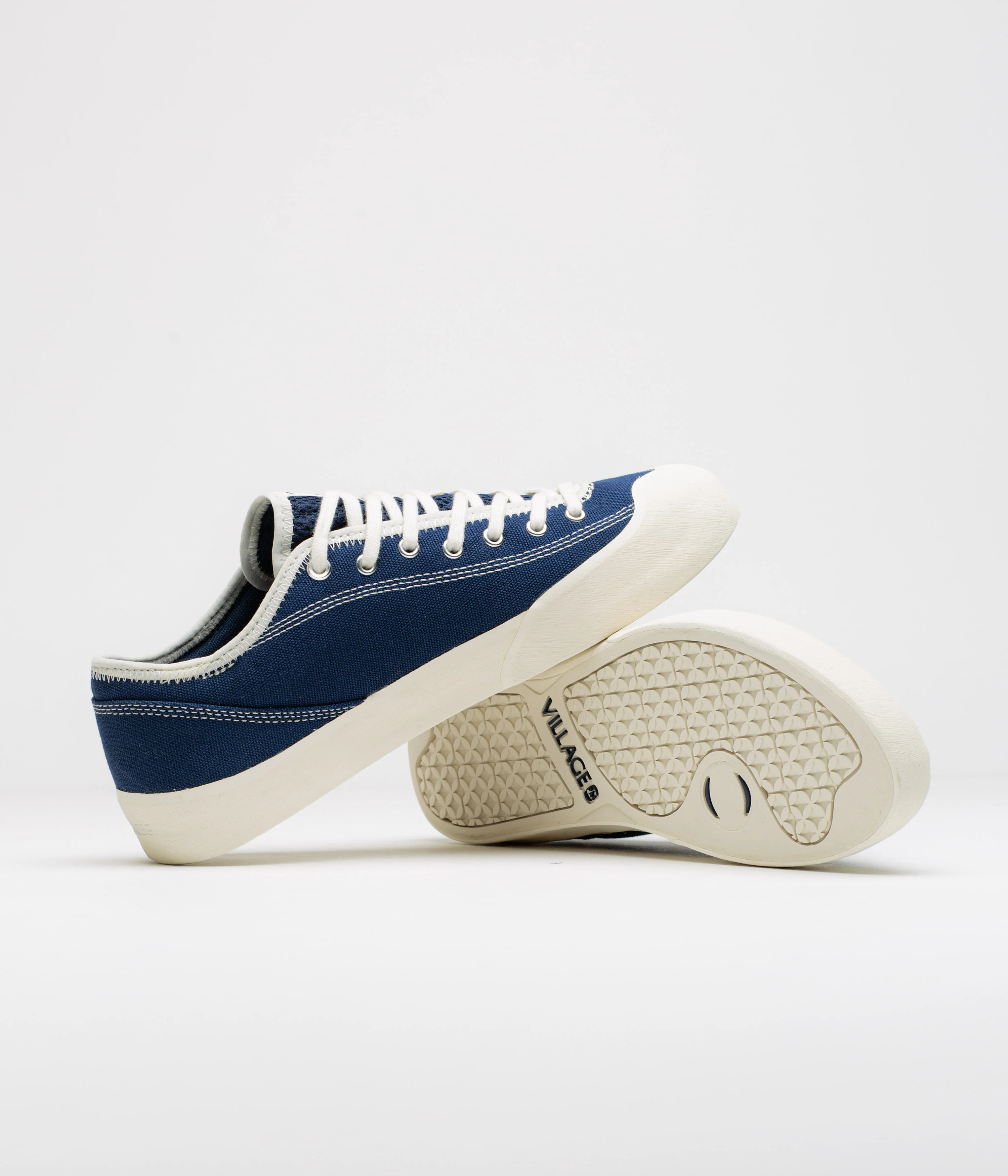 Village PM 1.30 PM Canvas Shoes - Navy / Whisper White - Image 5