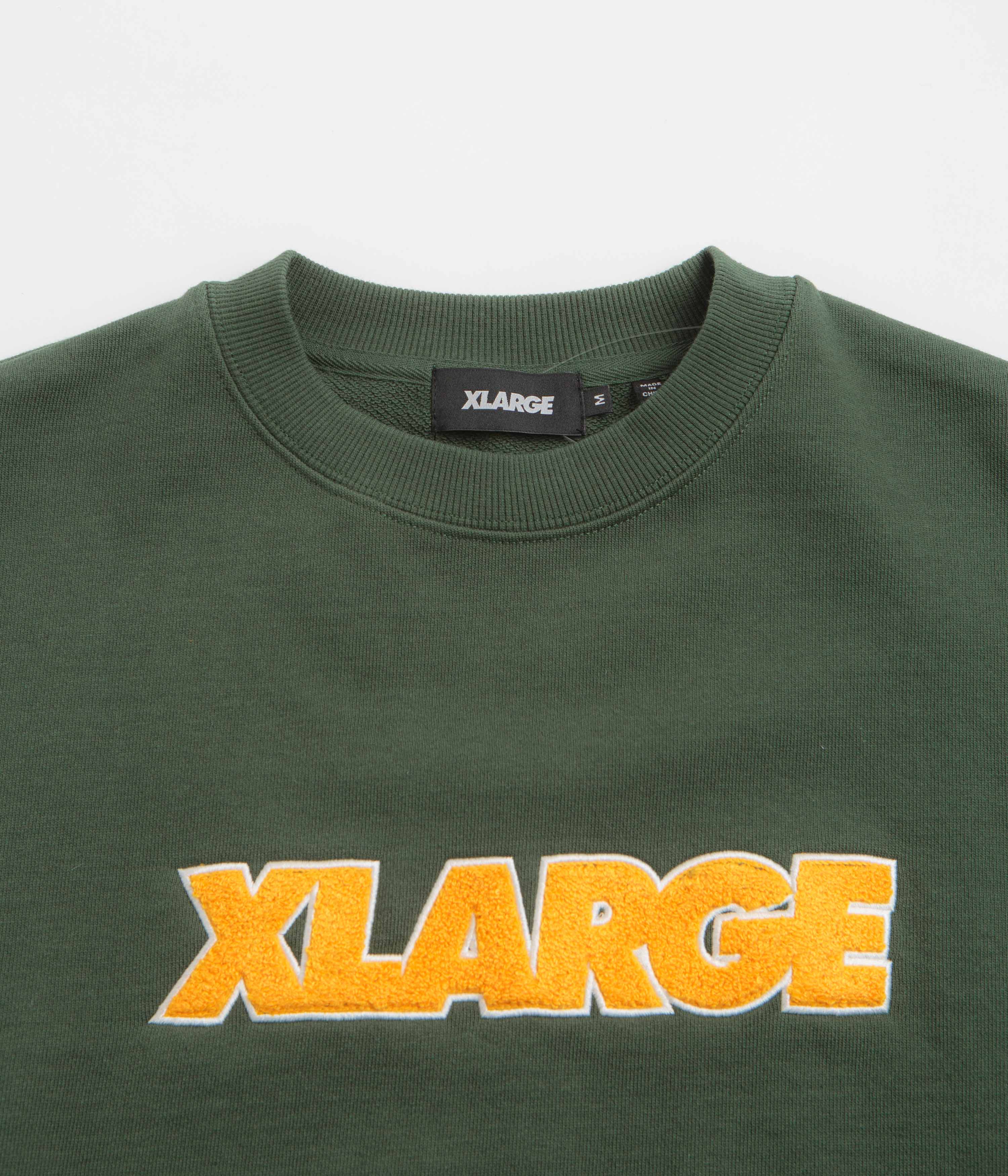 XLarge Chenille Standard Logo Crewneck Sweatshirt - Green - Image 2