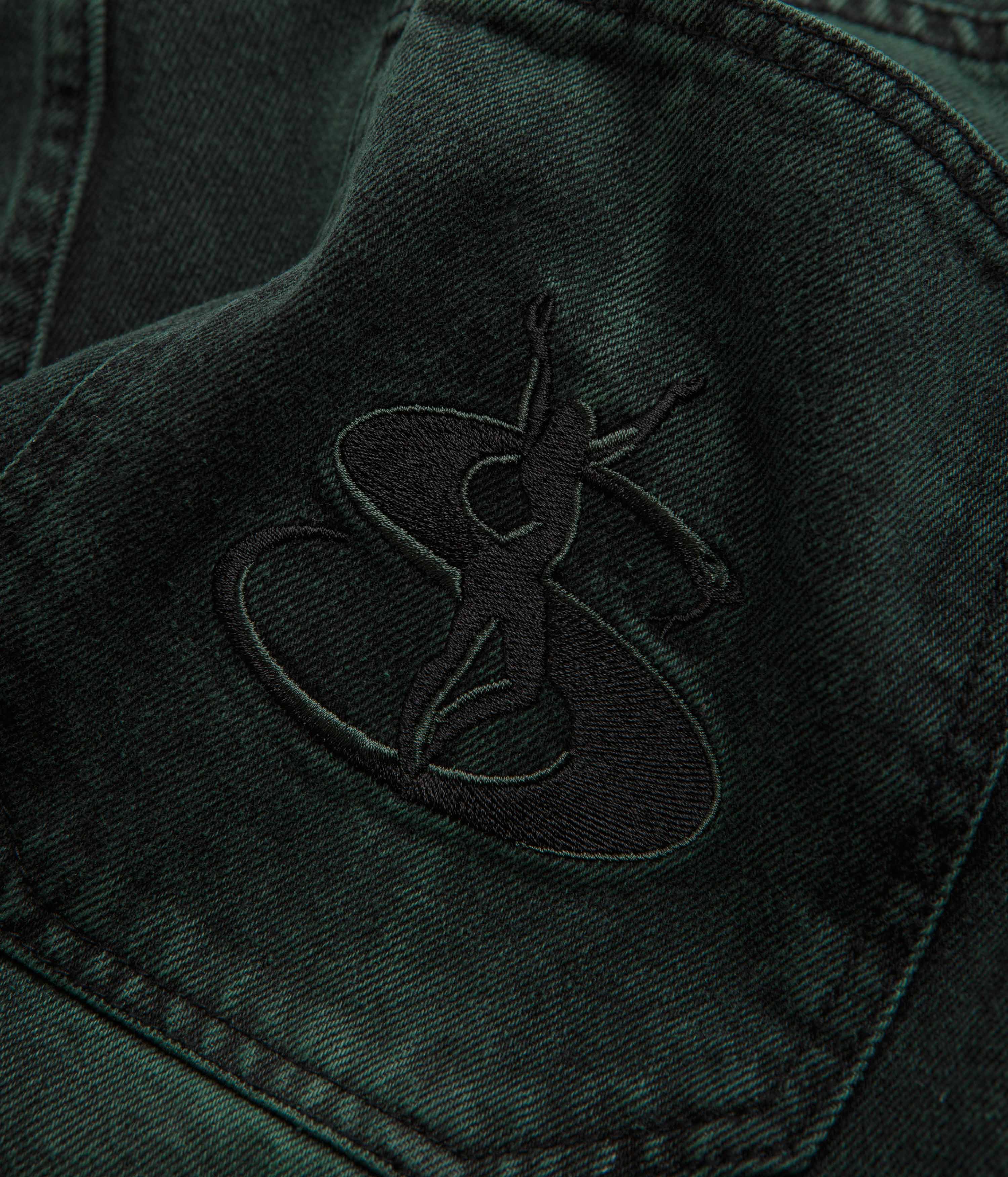 Yardsale Bleached Phantasy Jeans - Emerald - Image 8
