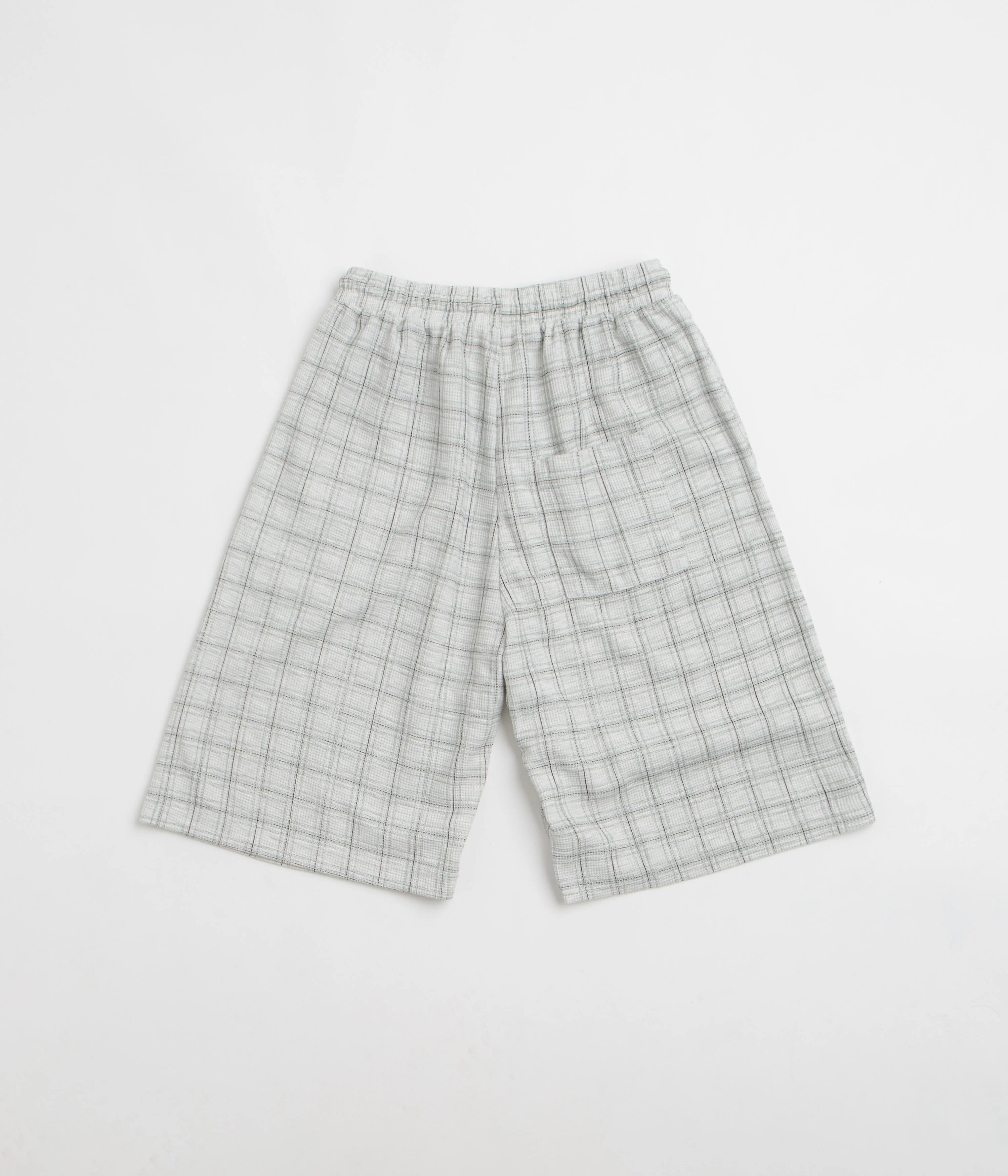 Yardsale Check Waffle Shorts - Light Grey - Image 3