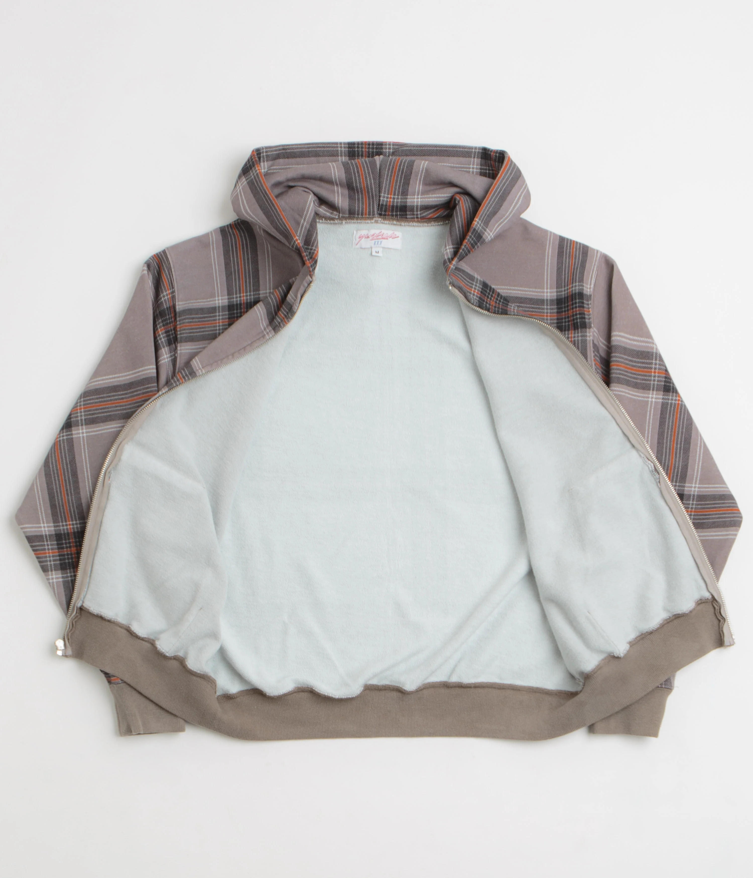 Yardsale Crib Checked Hoodie - Grey - Image 2