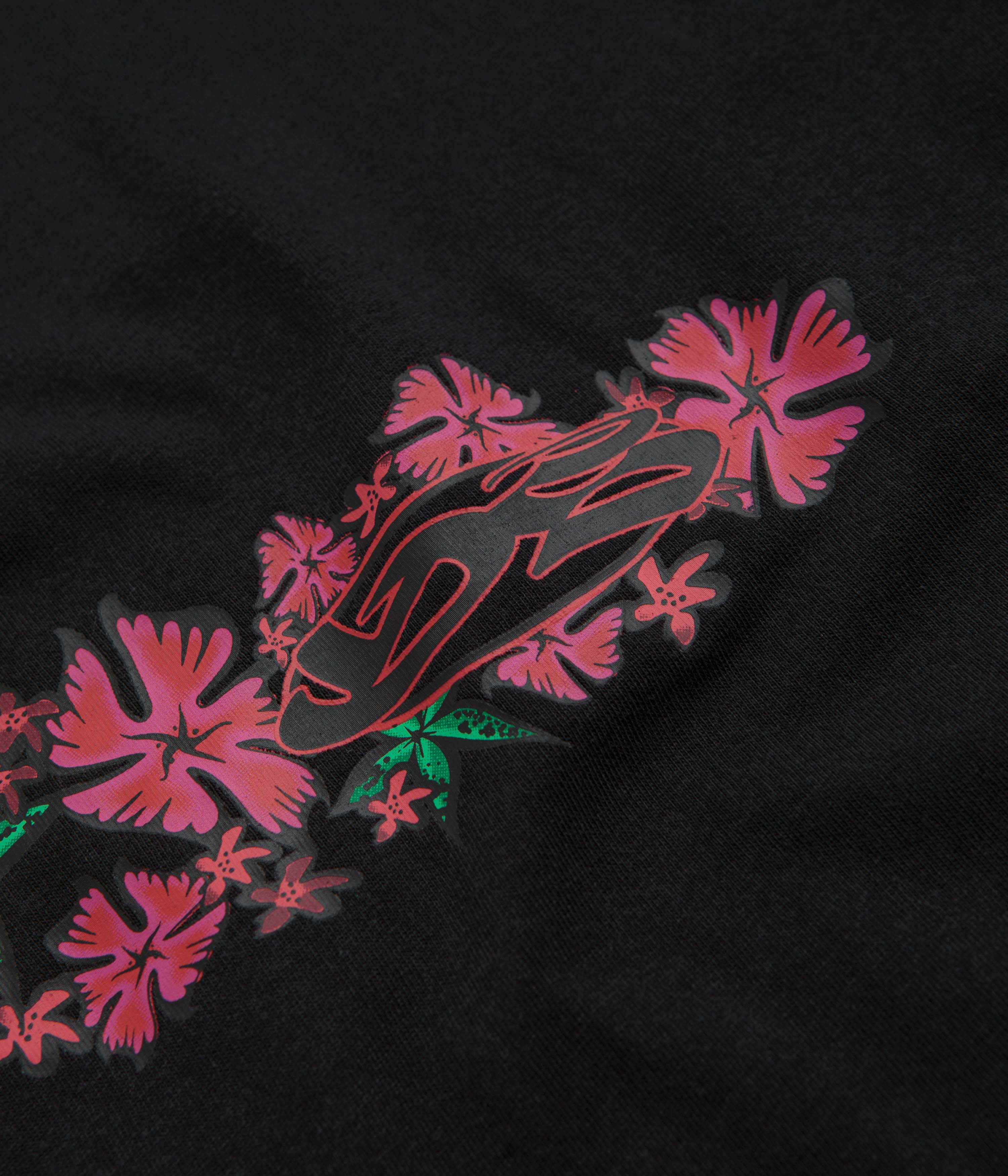 Yardsale Flower T-Shirt - Black - Image 2