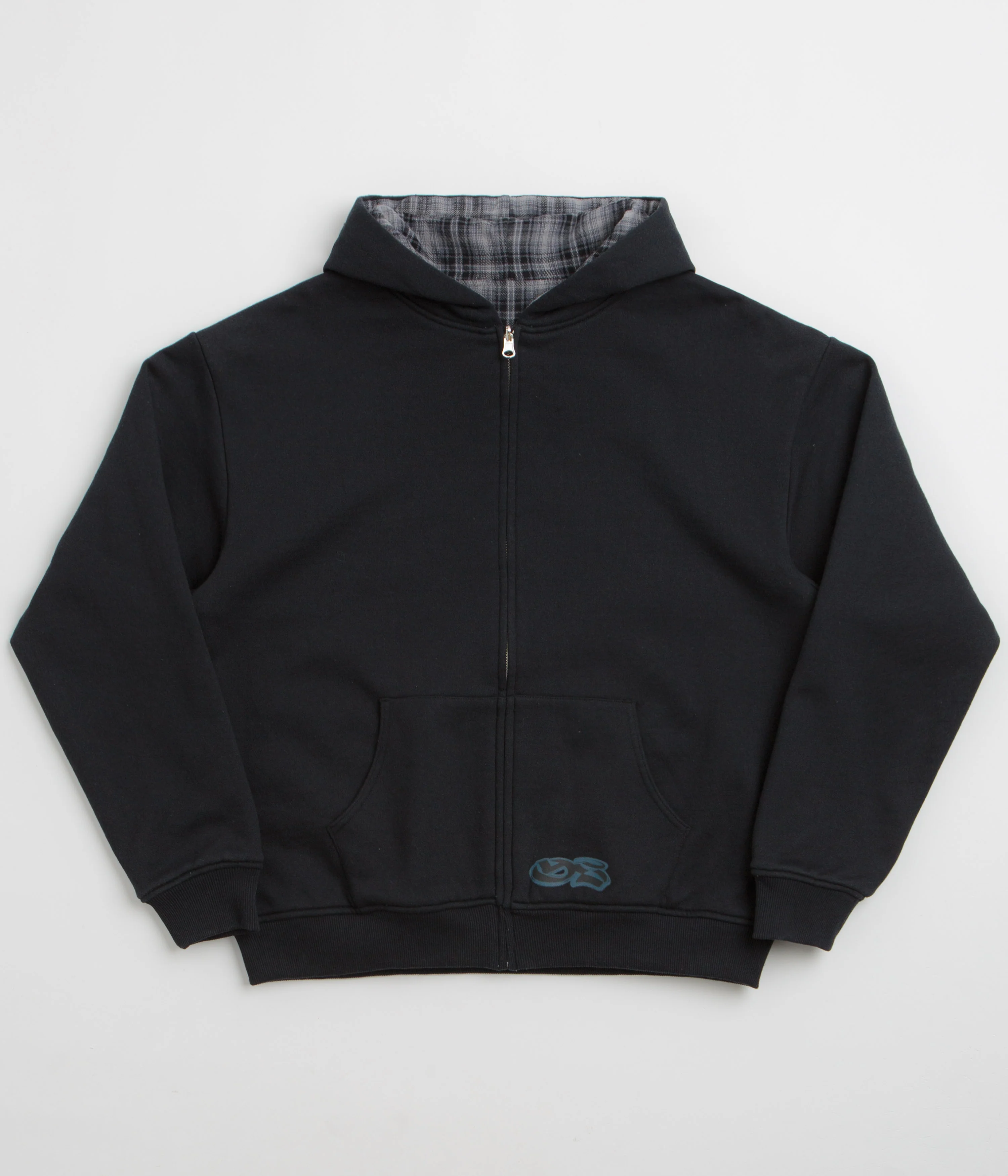 Yardsale Reversible Flannel Hoodie - Blue / Blue
