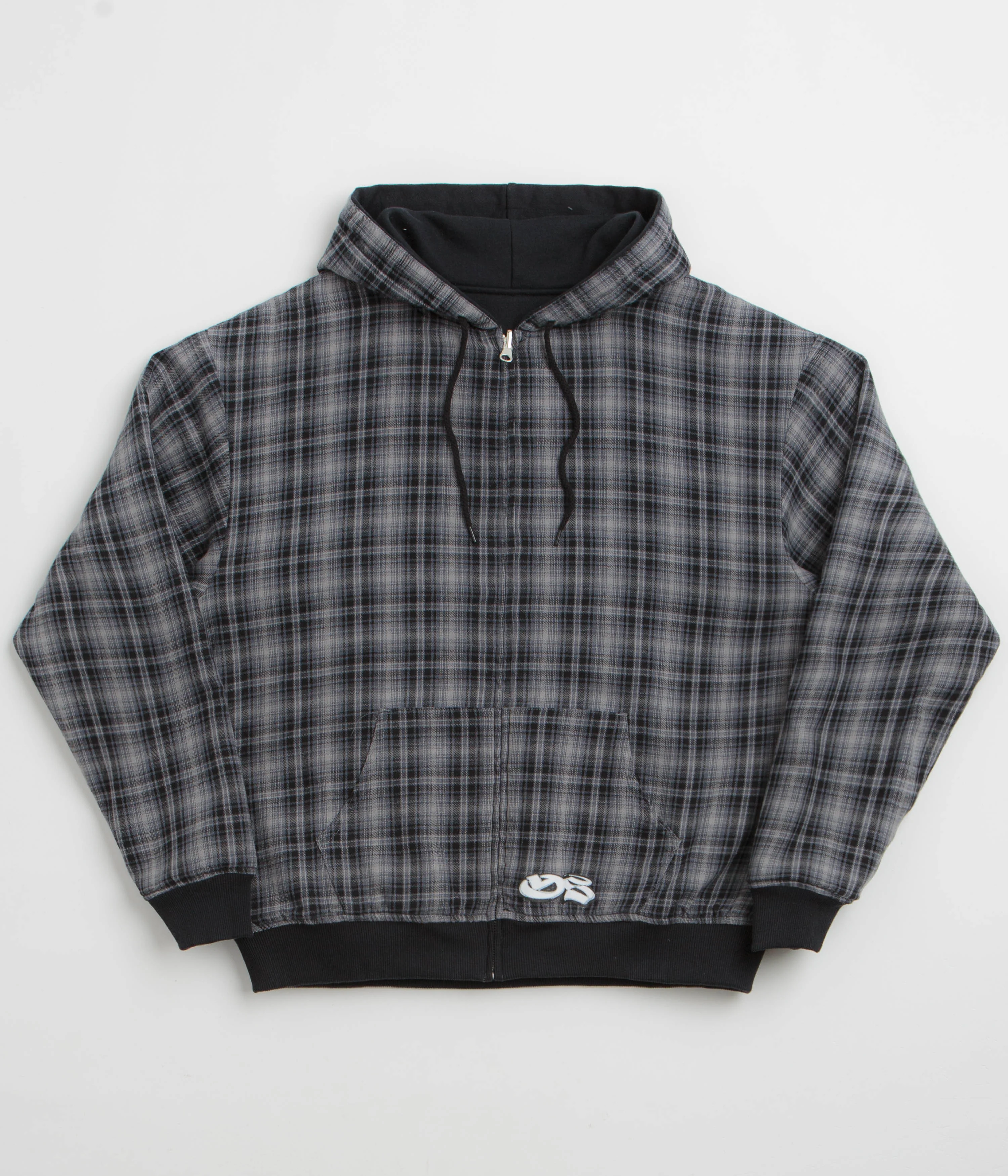 Yardsale Reversible Flannel Hoodie - Blue / Blue - Image 2