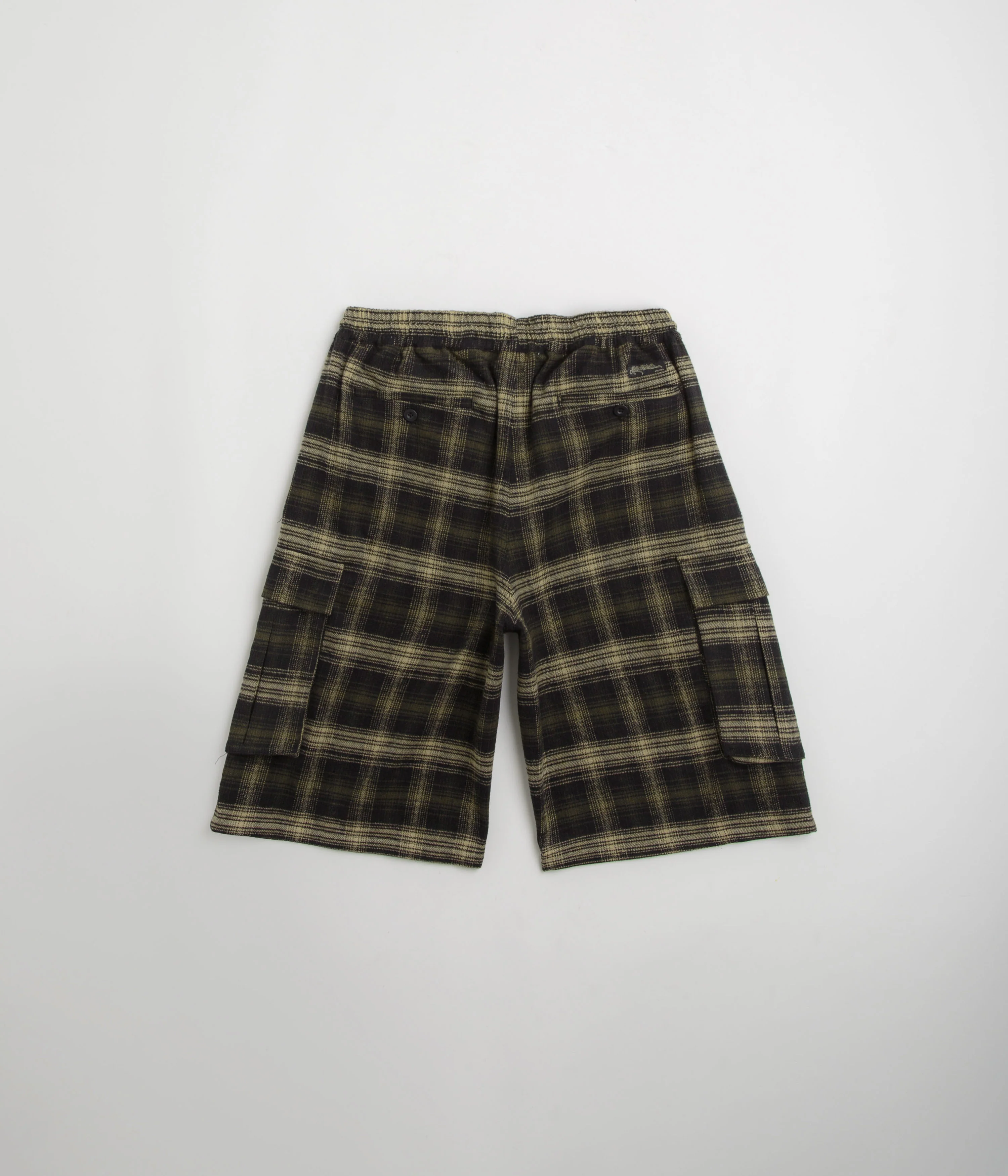 Yardsale Shoreline Plaid Shorts - Black / Grey - Image 3