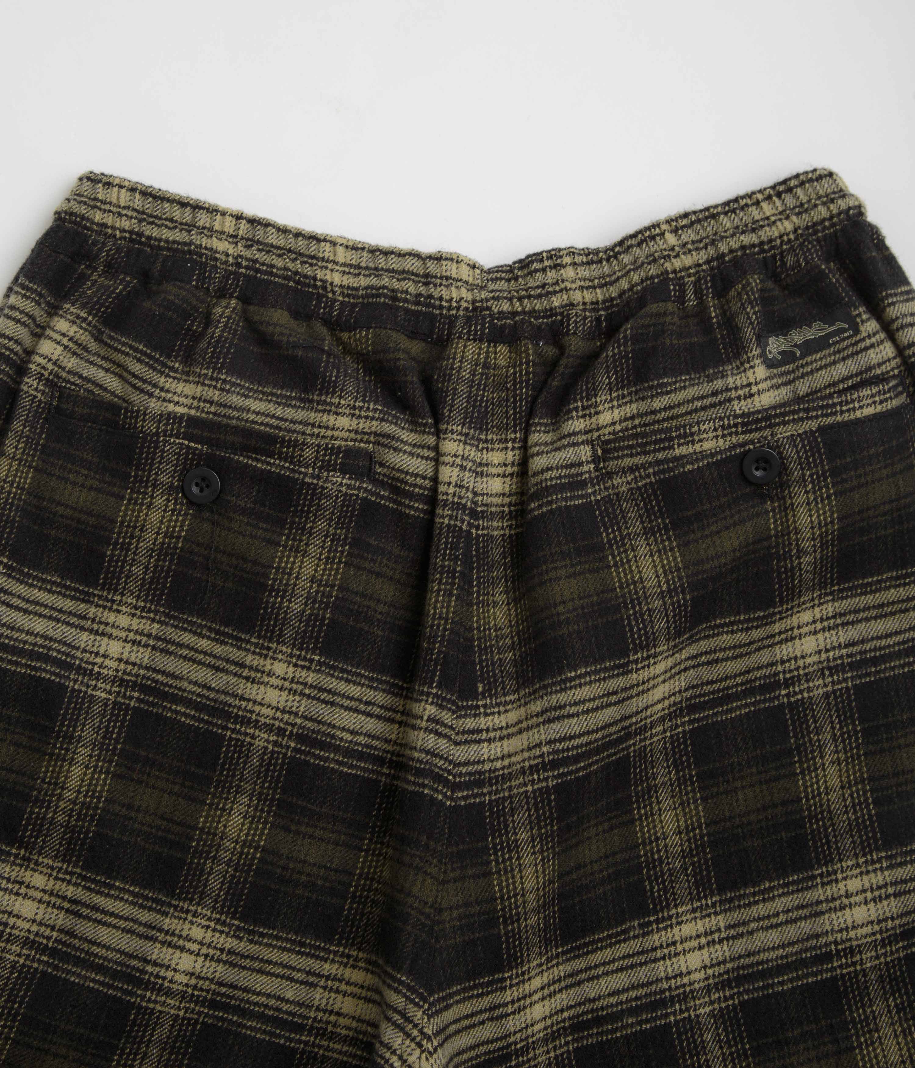 Yardsale Shoreline Plaid Shorts - Black / Grey - Image 6