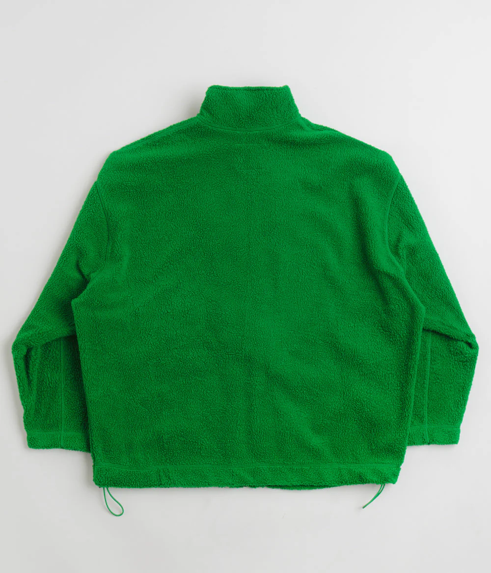 YMC Aaron Zip Fleece Jacket - Green - Image 3